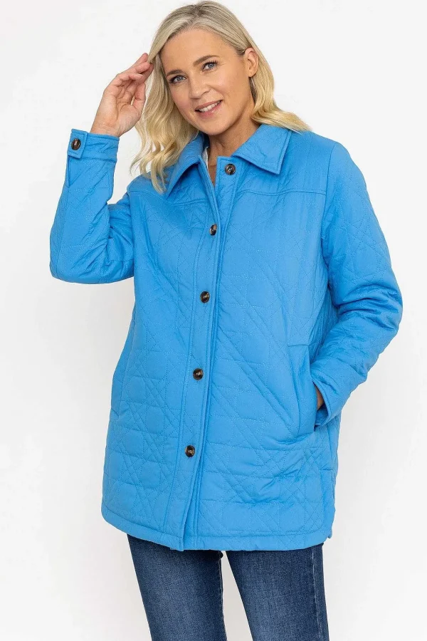 Voulez Vous Blue Quilted Jacket*Women Coats & Jackets