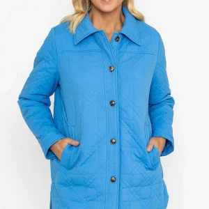 Voulez Vous Blue Quilted Jacket*Women Coats & Jackets