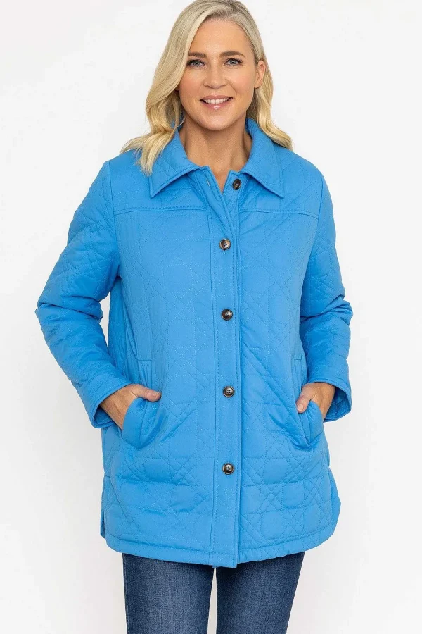 Voulez Vous Blue Quilted Jacket*Women Coats & Jackets