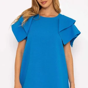 Rowen Avenue Blue Shoulder Detail Mini Dress*Women Dresses & Jumpsuits