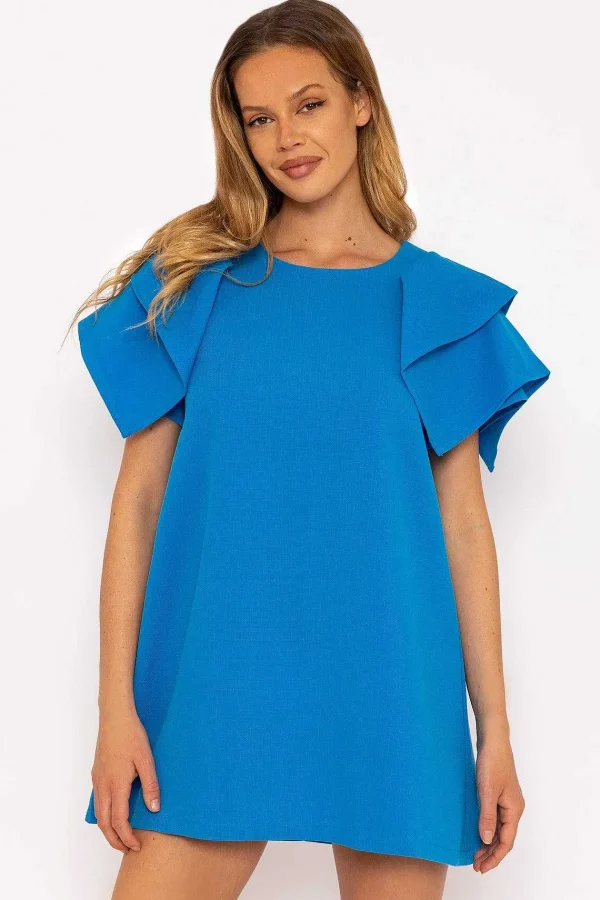 Rowen Avenue Blue Shoulder Detail Mini Dress*Women Dresses & Jumpsuits