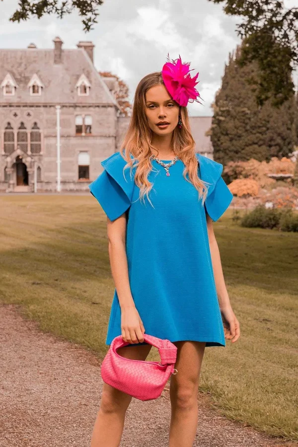 Rowen Avenue Blue Shoulder Detail Mini Dress*Women Dresses & Jumpsuits