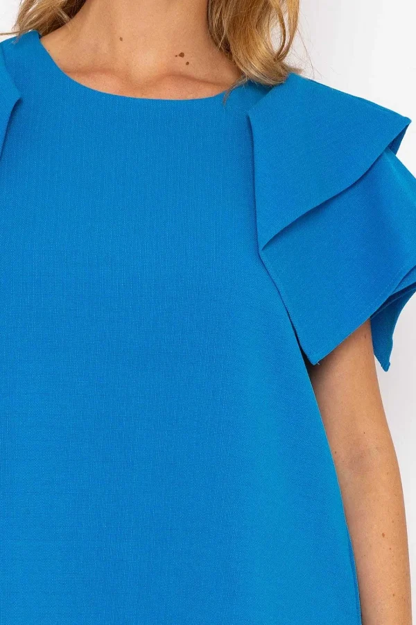 Rowen Avenue Blue Shoulder Detail Mini Dress*Women Dresses & Jumpsuits