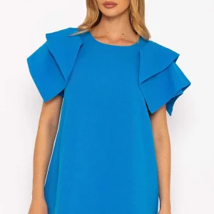 Rowen Avenue Blue Shoulder Detail Mini Dress*Women Dresses & Jumpsuits