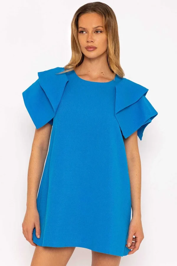 Rowen Avenue Blue Shoulder Detail Mini Dress*Women Dresses & Jumpsuits