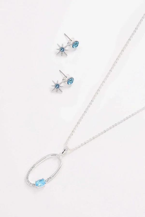 Joularie Blue Star Earrings* Her