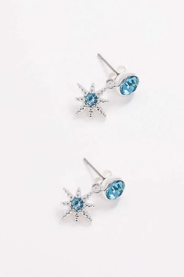 Joularie Blue Star Earrings* Her
