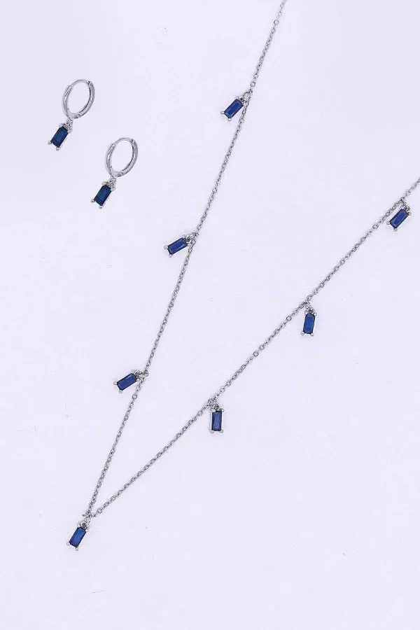 Joularie Blue Stone Necklace* Necklaces