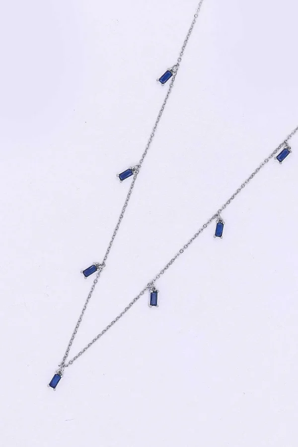Joularie Blue Stone Necklace* Necklaces