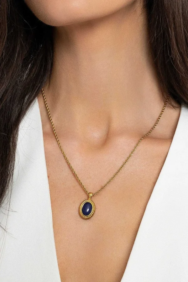 Joularie Blue Stone Necklace* Boxed Gifts