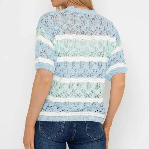 Pala D'oro Blue Stripe Knit Jumper*Women Jumpers & Cardigans