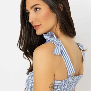 Rowen Avenue Blue Stripe Midi Dress*Women Dresses & Jumpsuits