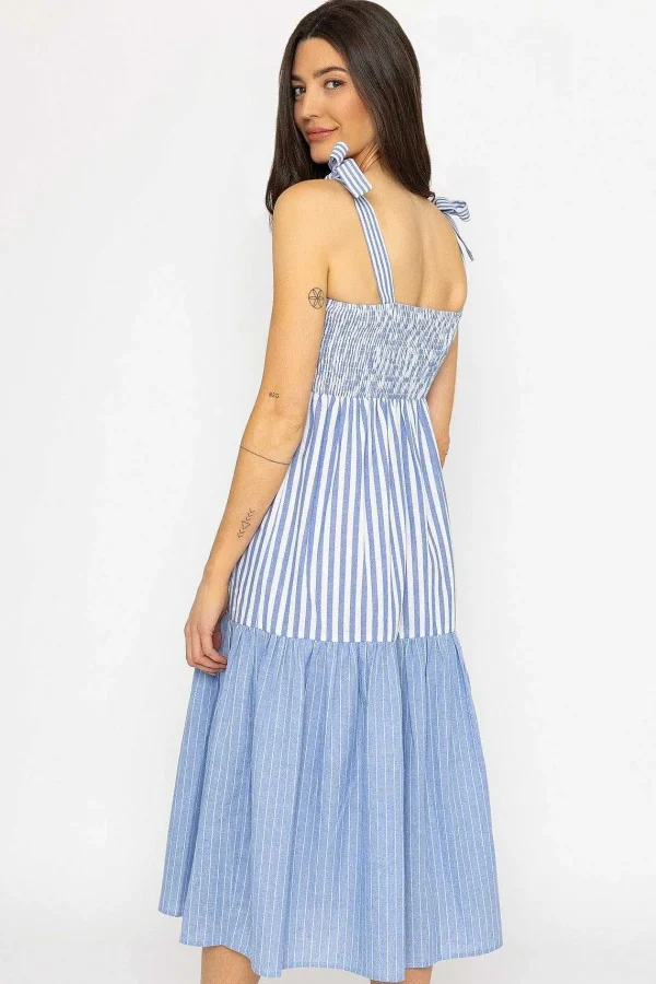 Rowen Avenue Blue Stripe Midi Dress*Women Dresses & Jumpsuits