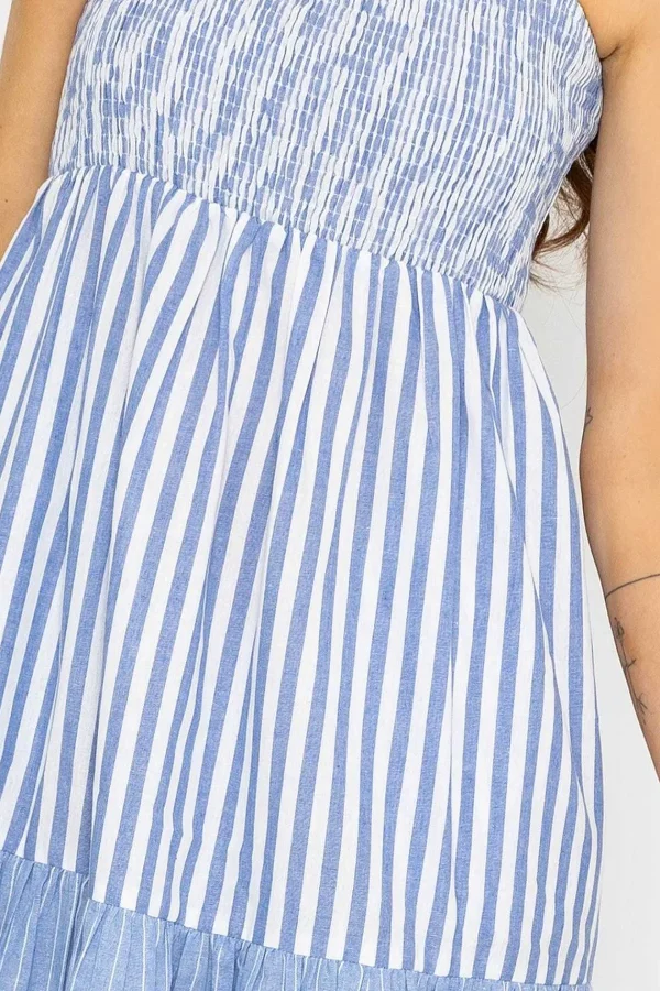 Rowen Avenue Blue Stripe Midi Dress*Women Dresses & Jumpsuits