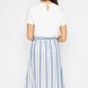 Rowen Avenue Blue Stripe Midi Skirt With Tie*Women Skirts & Shorts