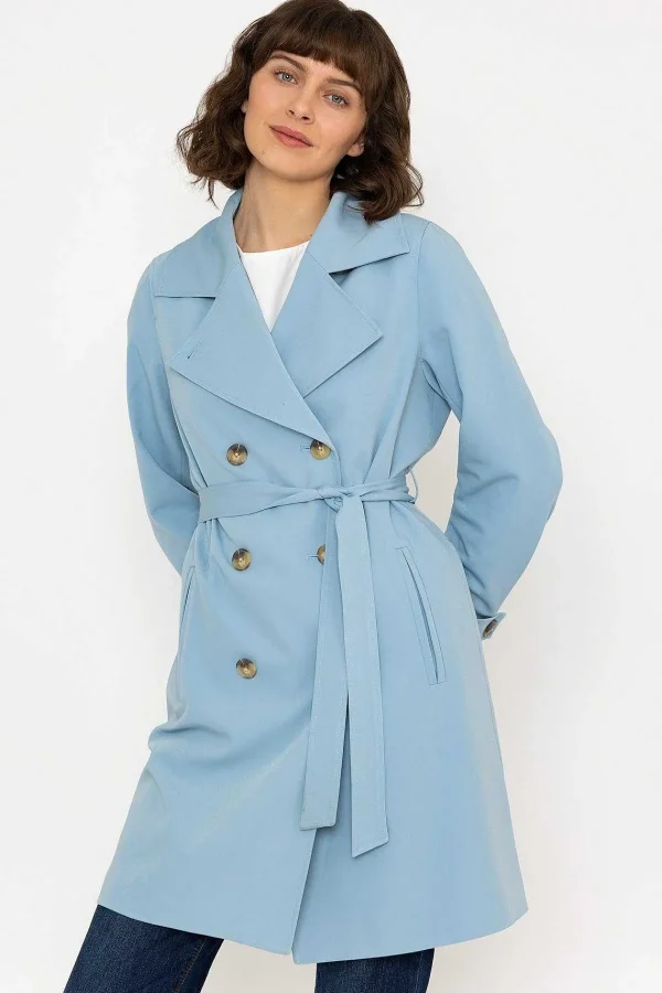 Rowen Avenue Blue Trench Coat*Women Coats & Jackets