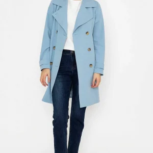 Rowen Avenue Blue Trench Coat*Women Coats & Jackets
