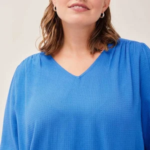 Simple Wish Blue Viscose Top*Women Tops & Blouses