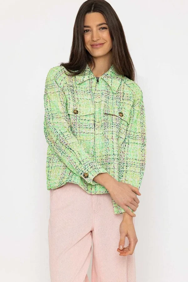Cks Fashion Boa Jacket In Green*Women Coats & Jackets