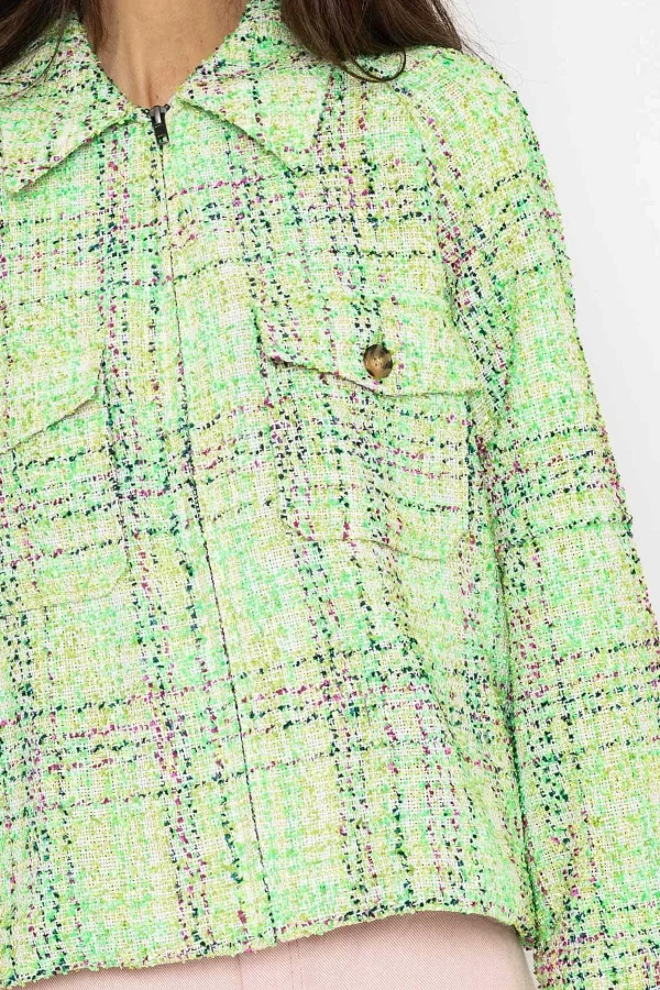 Cks Fashion Boa Jacket In Green*Women Coats & Jackets
