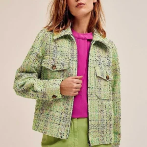 Cks Fashion Boa Jacket In Green*Women Coats & Jackets