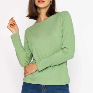 Kelly & Grace Weekend Boat Neck Top In Sage*Women Tops & Blouses