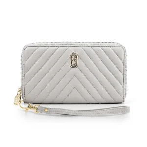 Tipperary Crystal Bags Bordeaux Quilted Purse In Grey* Accessories