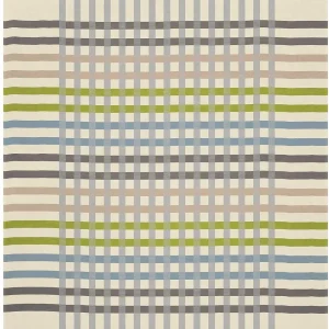 Biederlack Border Check Green Blanket* Homeware