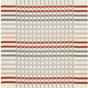 Biederlack Border Check Rust Blanket* Homeware