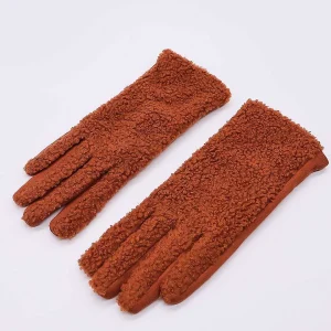 SOUL Accessories Boucle Front Glove In Tan* Gloves
