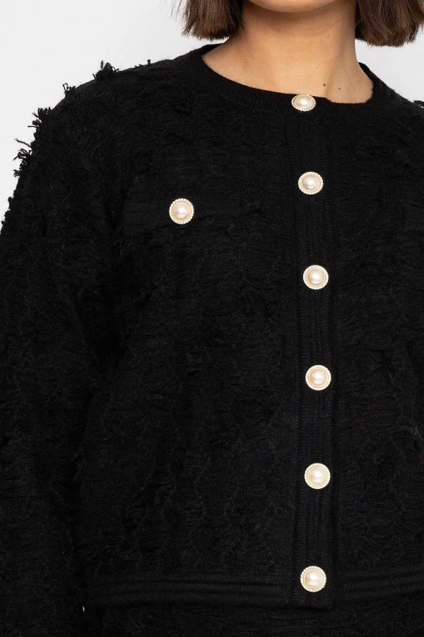 Elli White Boucle Jacket In Black*Women Blazers