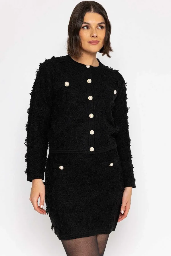 Elli White Boucle Jacket In Black*Women Blazers