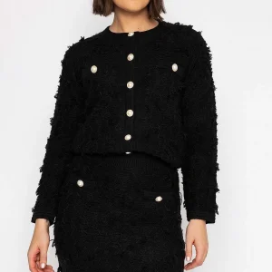 Elli White Boucle Jacket In Black*Women Blazers