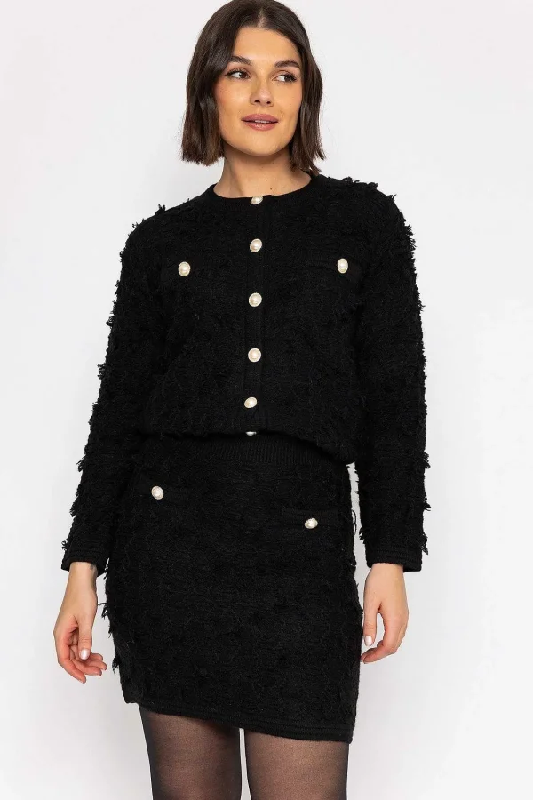 Elli White Boucle Jacket In Black*Women Blazers