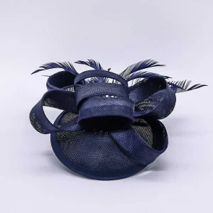 SOUL Accessories Bow Detail Fascinator In Navy* Fascinators