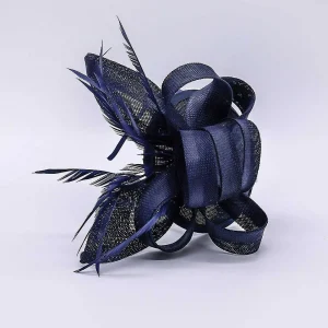 SOUL Accessories Bow Detail Fascinator In Navy* Fascinators