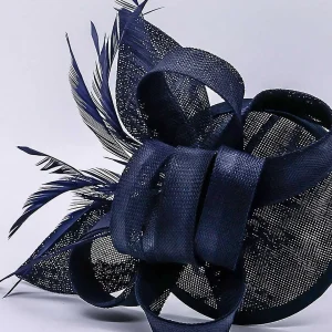 SOUL Accessories Bow Detail Fascinator In Navy* Fascinators