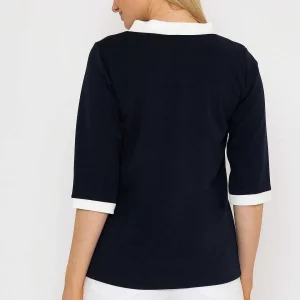 Pala D'oro Bow Neck Scuba Top*Women Tops & Blouses