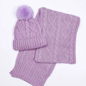 SOUL Accessories Boxed Beanie And Scarf In Lilac* Teenager