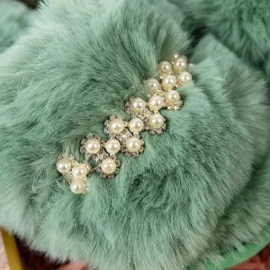 Cherish Accessories Boxed Embellished Slippers In Green*Women Nightwear