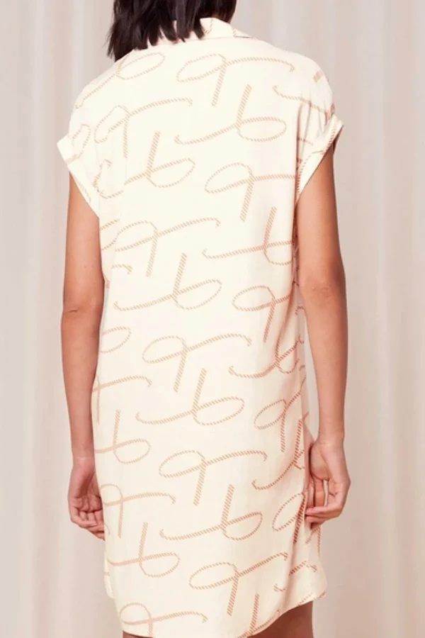 Triumph Boyfriend Fit Nightdress In Beige Print*Women Nightwear