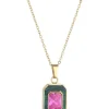 Knight & Day Braelyn Pink And Green Pendant* Necklaces
