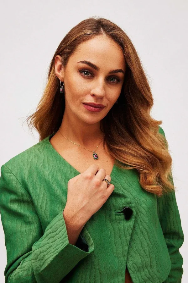 Knight & Day Braelyn Pink And Green Pendant* Necklaces