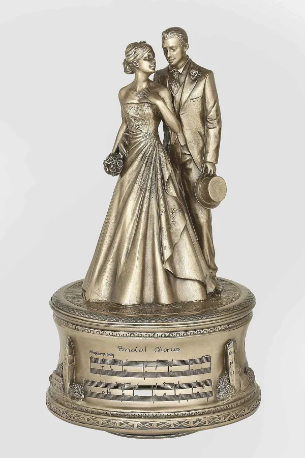 Genesis Bronze Just Married Music Box* Homeware