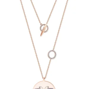 Tipperary Crystal Jewellery Butterfly Disc Pendant In Rose Gold* Boxed Gifts