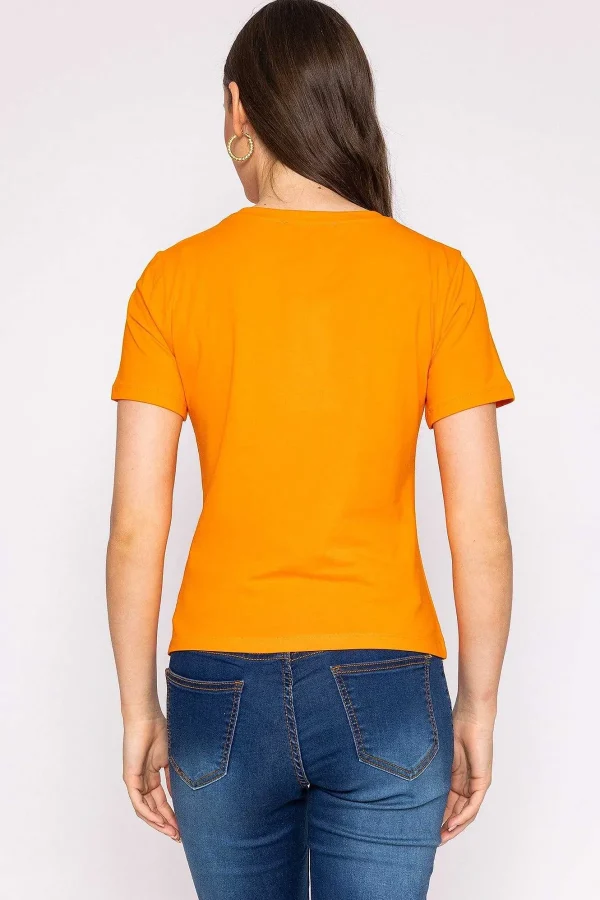 Kelly & Grace Weekend Butterfly T-Shirt In Orange*Women Tops & Blouses