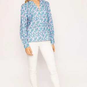 Rowen Avenue Button Blouse In Blue*Women Tops & Blouses