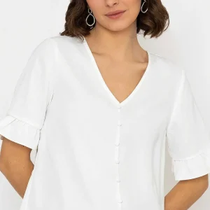Rowen Avenue Button Blouse In Ivory*Women Tops & Blouses