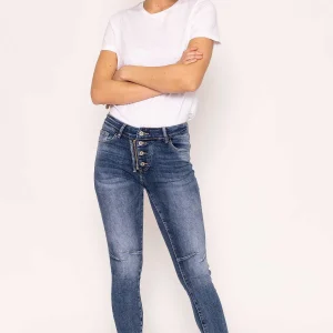 J'aime la Vie Button Detail Jeans In Denim*Women Jeans & Trousers