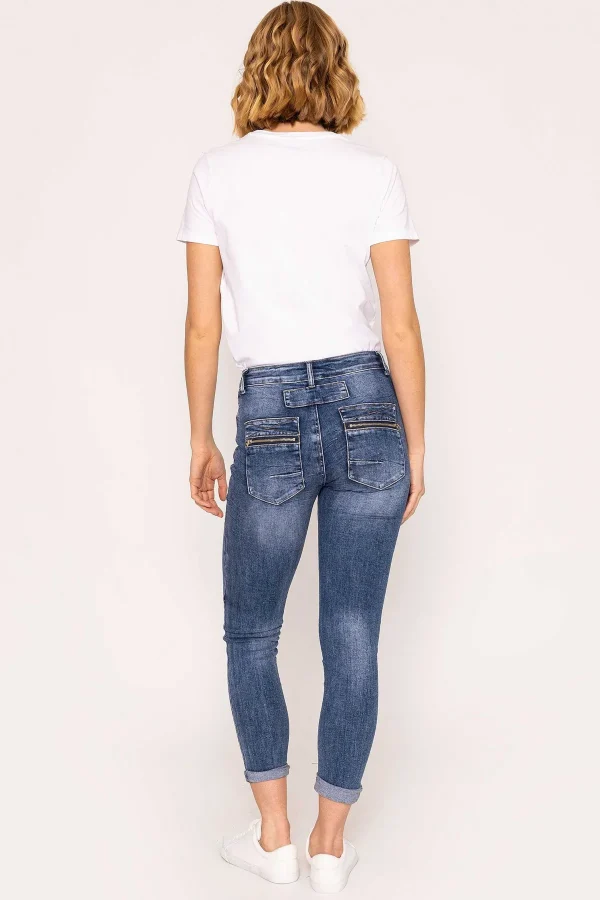 J'aime la Vie Button Detail Jeans In Denim*Women Jeans & Trousers